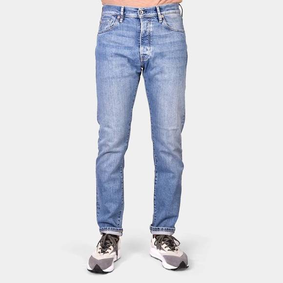 NEW C.O.F. STUDIO m07 80's high-rise jean in wash selvedge